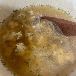 とりミンチと玉ねぎのオニオンスープ